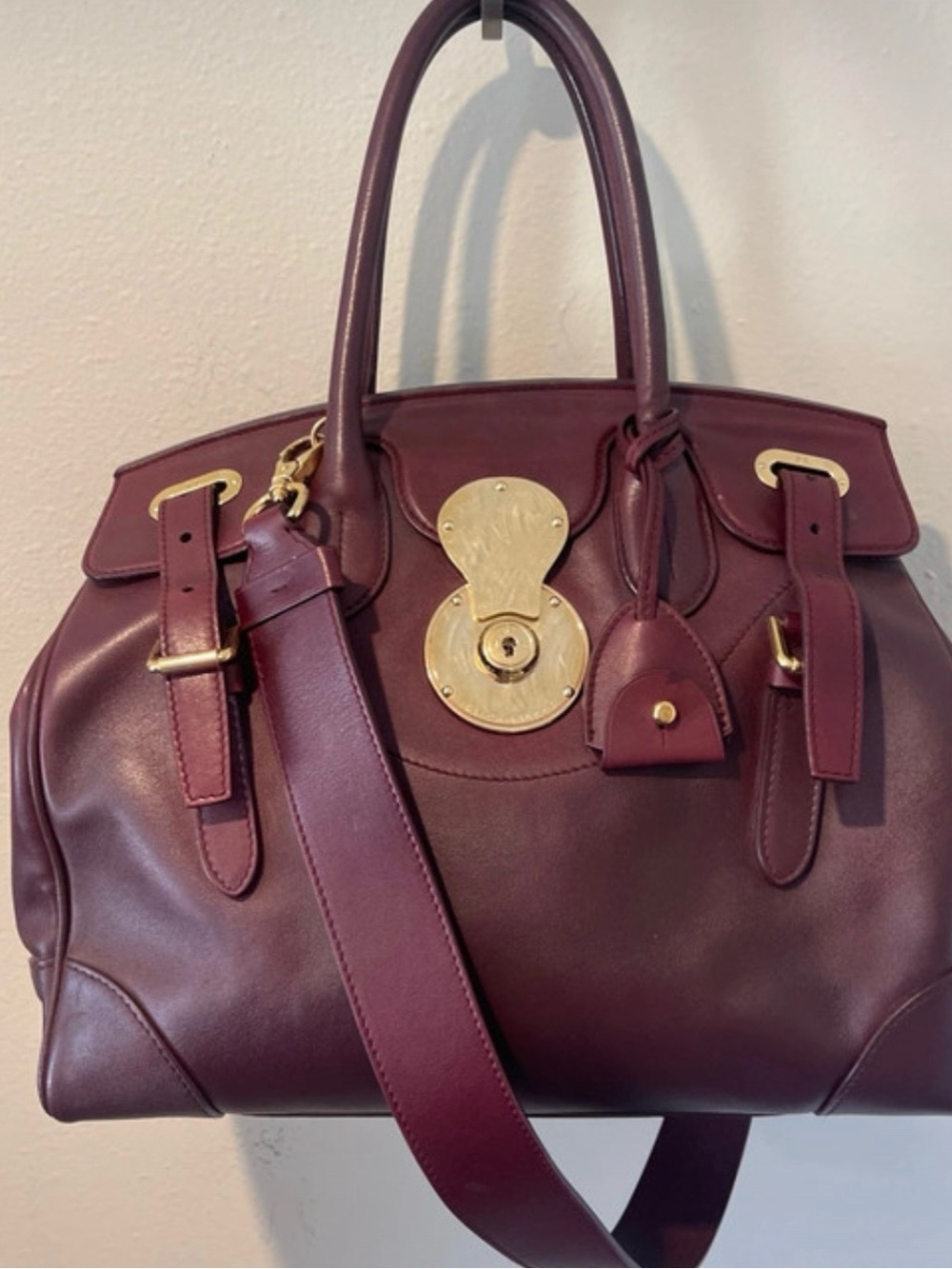 Ralph Lauren Collection Ricky Bag Burgundy